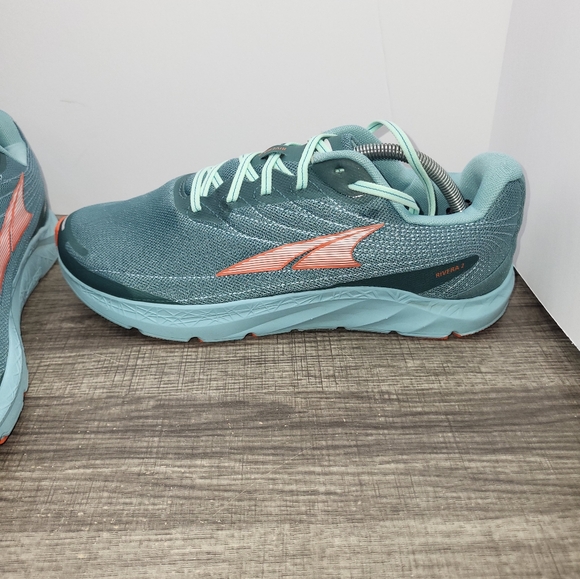 Altra Rivera 2 Mens 11.5 Shoes Green Road Running Outdoor Long Distance Trainer - Picture 2 of 10
